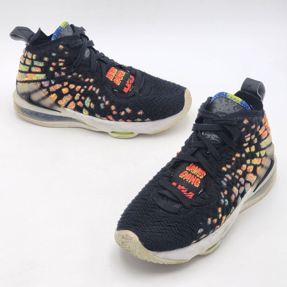 Nike Lebron 17 GS 'James Gang' Basketball Sneakers Youth Size 5 Women's 7